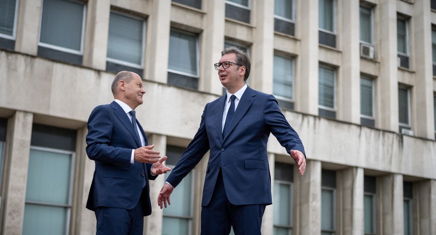 Olaf Šolc i Aleksandar Vučić beograd poseta