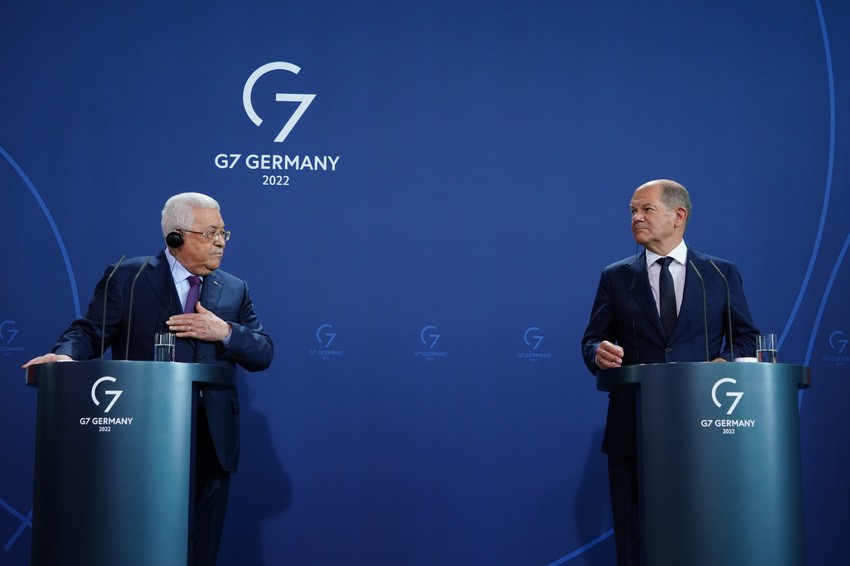 Mahmud Abas i Olaf Šolc