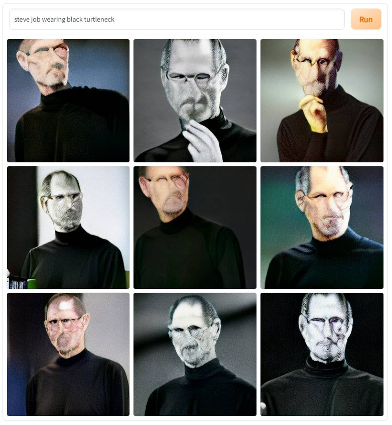 Steve Jobs w czarnym golfie