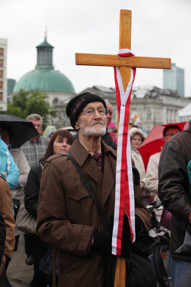 WARSZAWA PLAC PIŁSUDSKIEGO TRANSMISJA Z WATYKANU