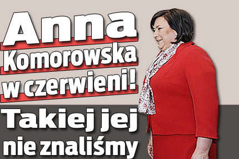 Anna Komorowska w czerwieni! Takiej jej nie znaliśmy