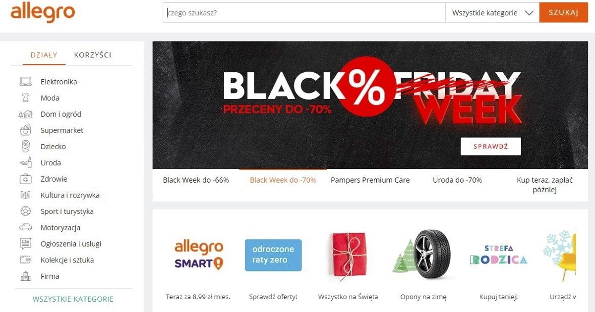 Black Friday Allegro Promocje Przez Caly Tydzien Black Week