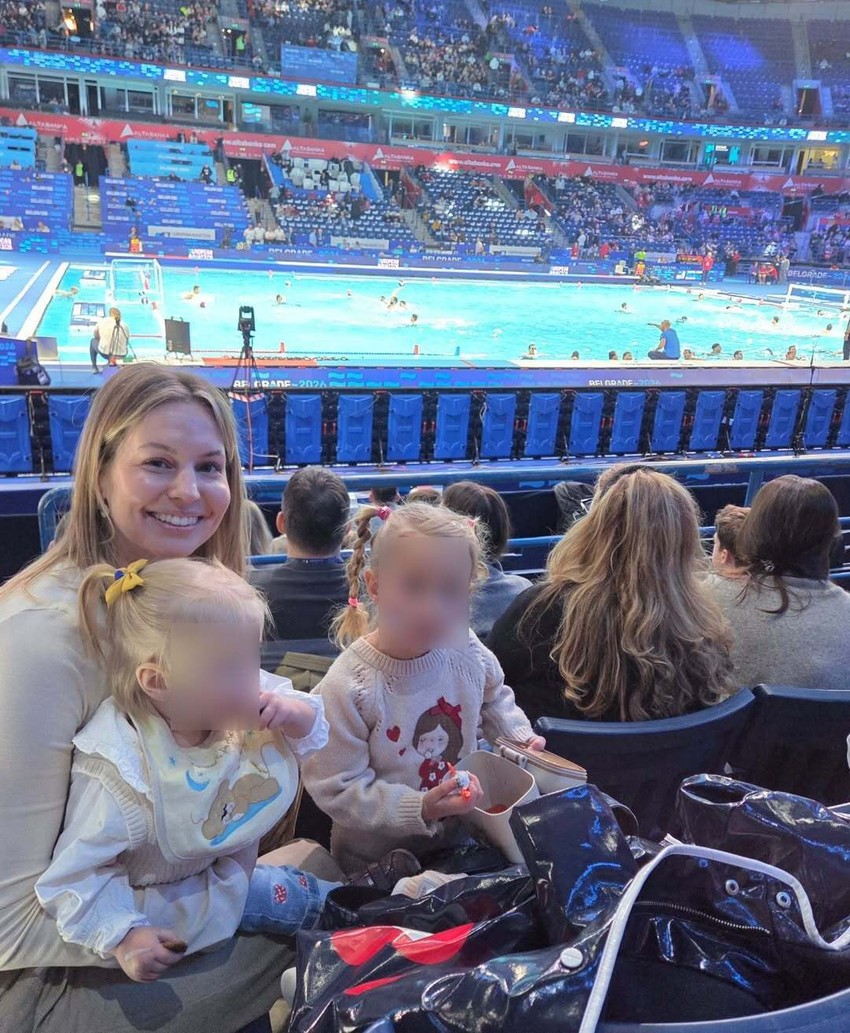 Strahinja Rašović sa porodicom