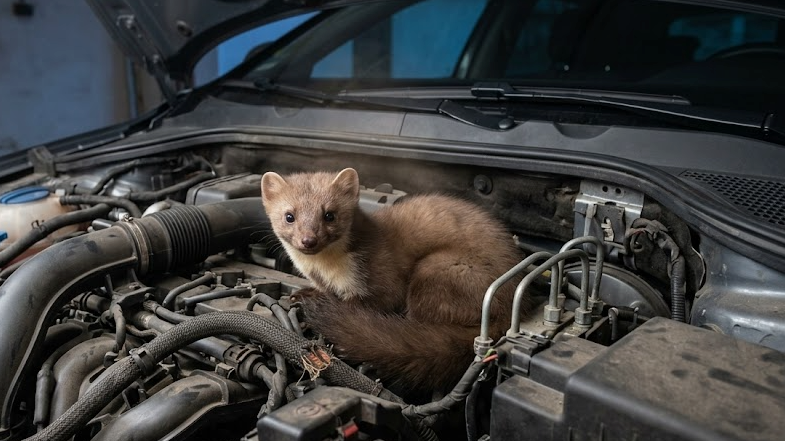 Kuna vyhľadáva motorový priestor najmä preto, že jej poskytuje teplo, bezpečný úkryt a ochranu pred nepriaznivým počasím.