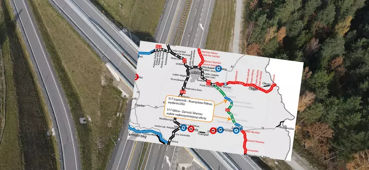 Spore postępy prac na S17 w stronę Ukrainy. GDDKiA ogłasza dobre wiadomości [MAPA]