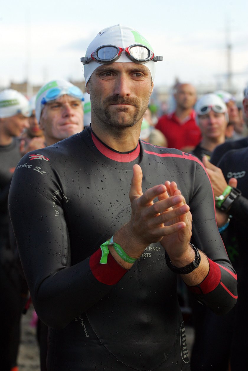 Maciej Dowbor na triathlonie w Gdyni