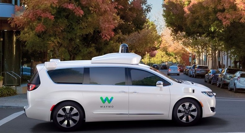 A Waymo self-driving car.