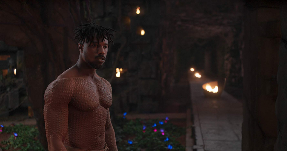 Michael B. Jordan jako Erik Killmonger
("Czarna pantera")