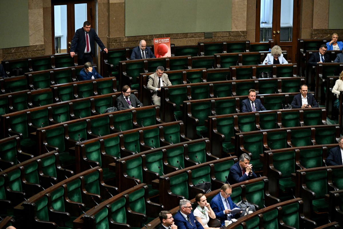 Obrady Sejmu w Warszawie