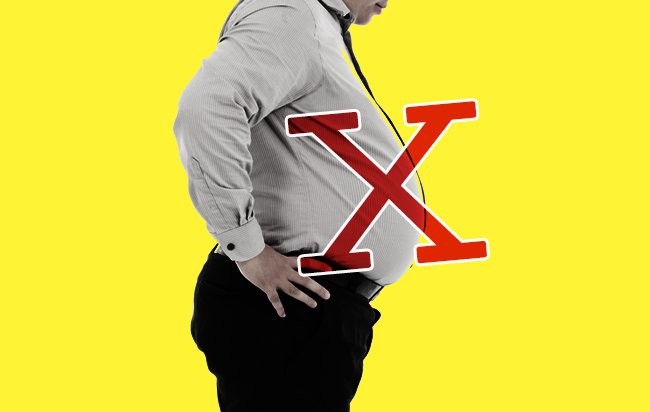 Un homme obèse (illustration)