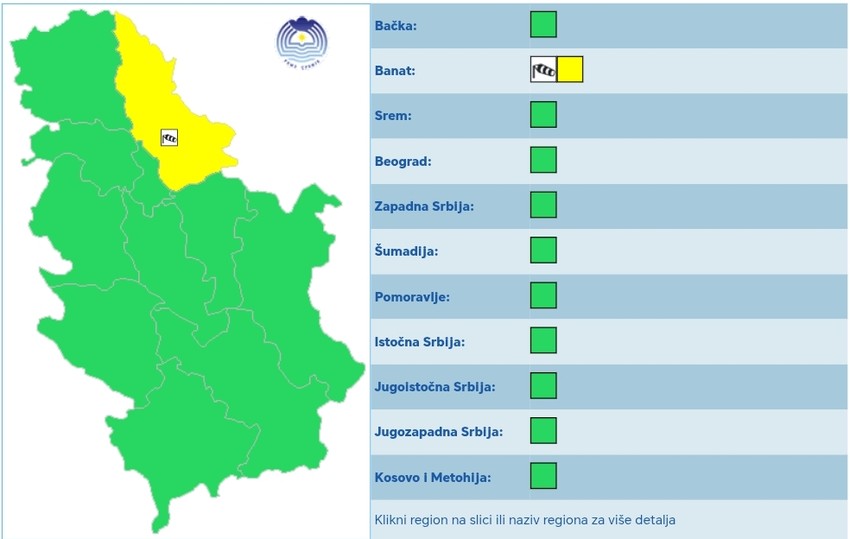Košava slabi, ali u nedelju se još uvek očekuje u Banatu