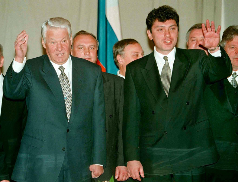 Boris Yeltsin y Boris Nemtsov, 1997