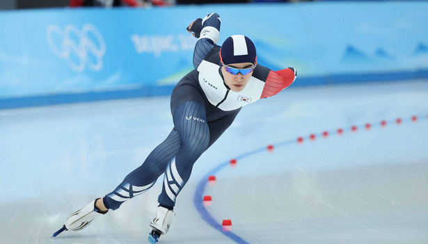 Kim Min-seok z Korei Południowej na torze