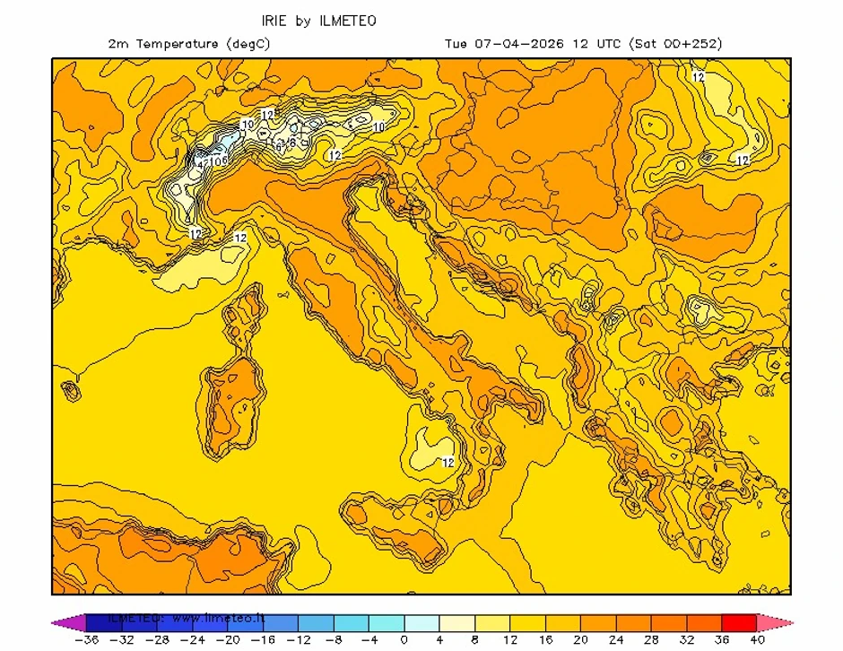 Temperature za 7. april