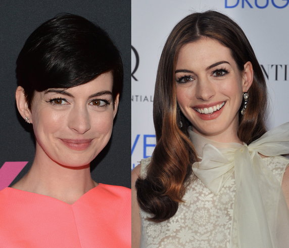 Krótkie fryzury damskie — Anne Hathaway