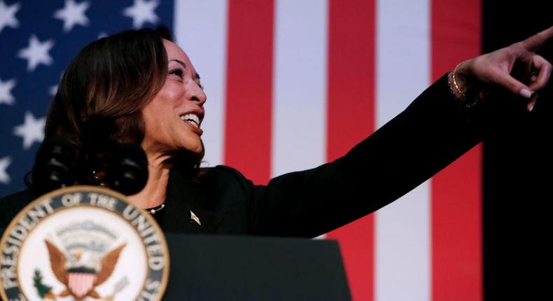 Harris broke the record for single-day fundraising for a presidential candidate.Chris duMond/Getty Images