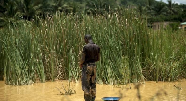 Small-scale illegal gold mining is common in Ghana which is Africa's second-largest gold producer