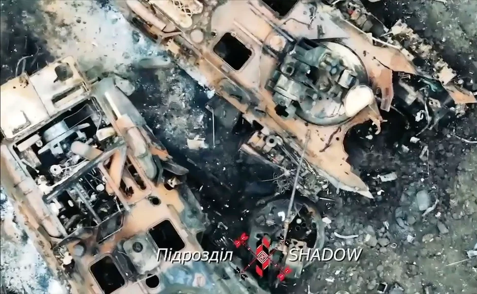 Navodni snimak uništenih ruskih tenkova napuštenih na bojnom tlu kod Avdijevke od 1. novembra