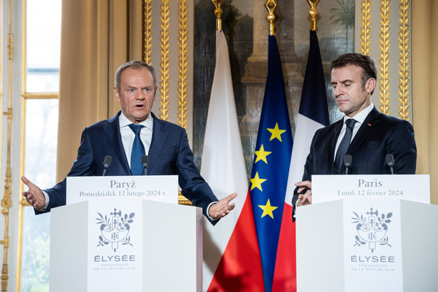Tusk, Macron, NATO, UE, bezpieczeństwo, relacje polsko-francuskie, Paryż, wizyta