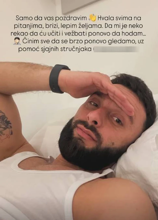 Darko Tanasijević PONOVO UČI DA HODA: Svi detalji zdravstvenog stanja voditelja Elite!