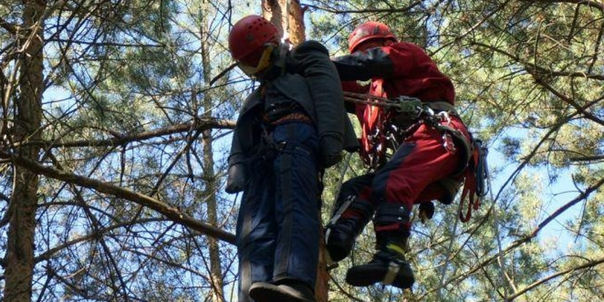 Trening strażaków