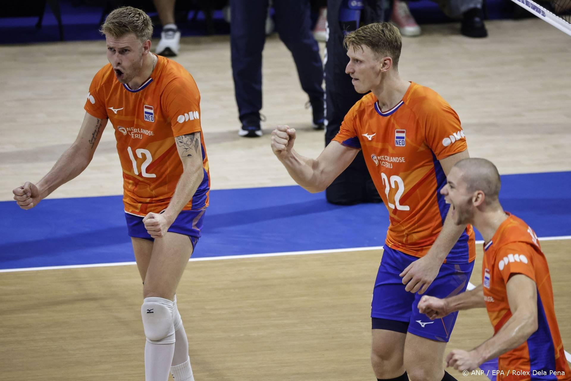 Volleyballers naar achtste finales WK na 3-0 zege op Roemenië
