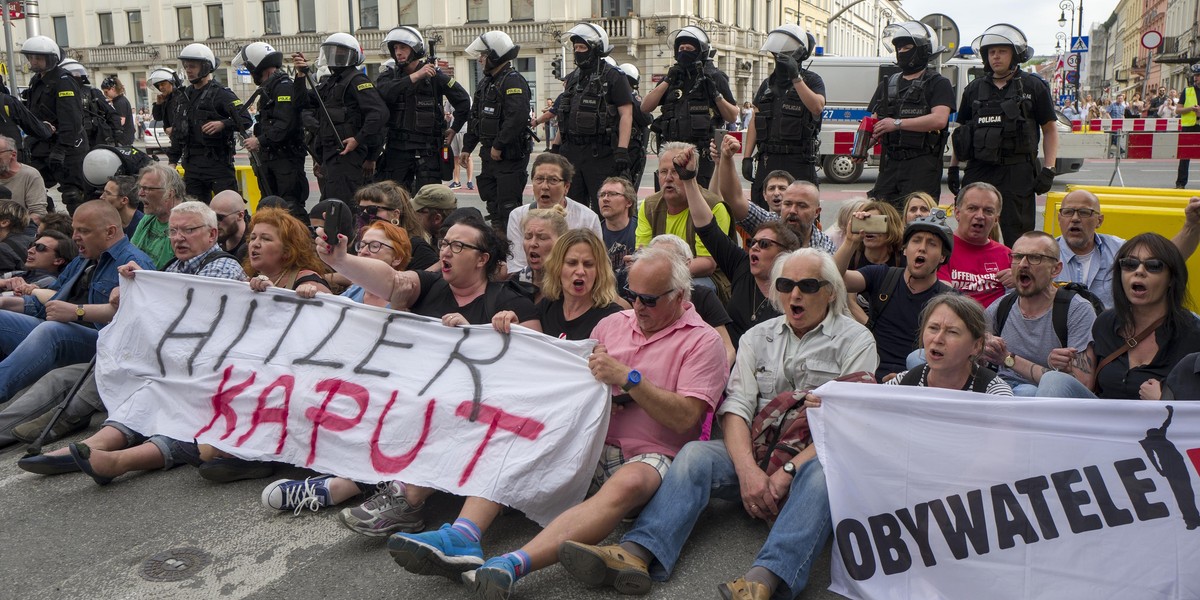 Blokada marszu „Szturmowe Święto Pracy 2018”