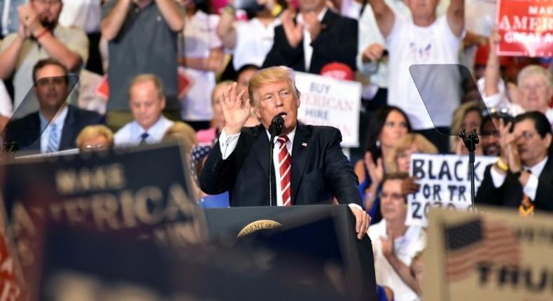 Trump dedicated around half an hour of his 78-minute speech to attacking the sick people in the news media, before turning his fire on his own side