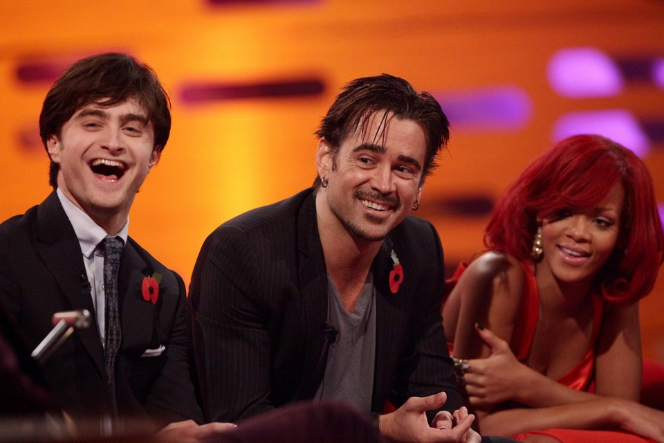 Daniel Radcliffe, Rihanna i Colin Farrell