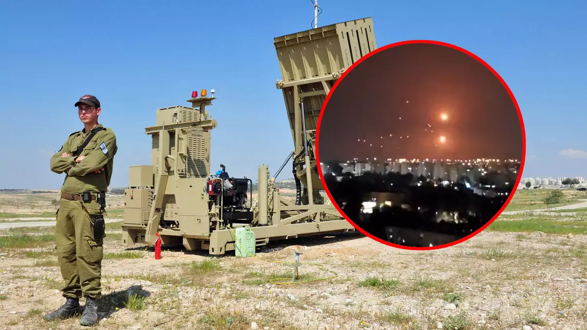 System obrony przeciwlotniczej Żelazna Kopuła stosowany w Izraelu
