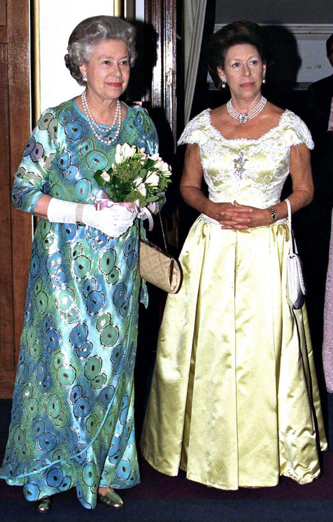 Elżbieta II i księżniczka Małgorzata w 1995 r.
