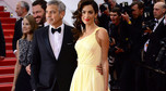 Zakochani Amal i George Clooney na czerwonym dywanie w Cannes