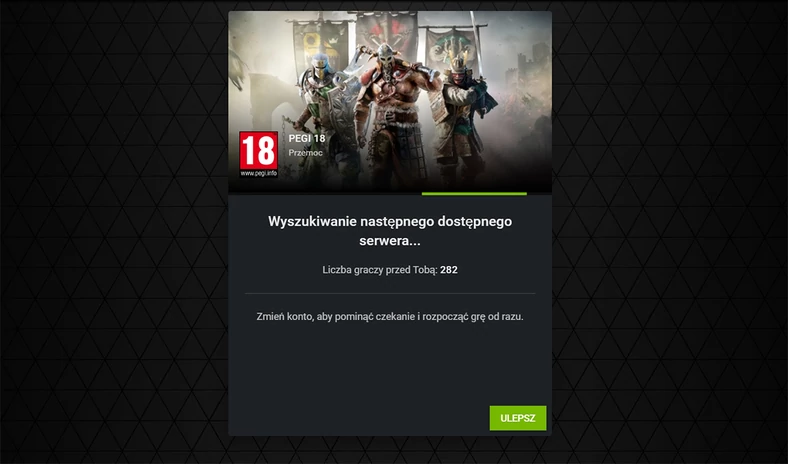 Ćwiczenie z cierpliwości: chcąc korzystać z GeForce Now bezpłatnie, trzeba liczyć się z czasem oczekiwania, który w teście wyniósł do 35 minut