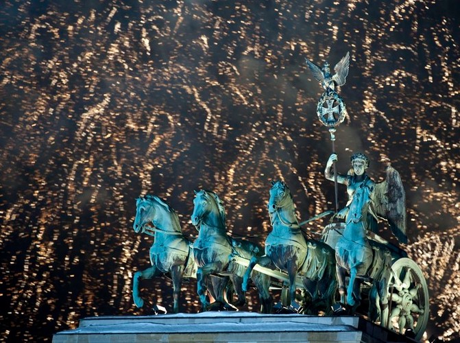 Wielki pokaz sztucznych ogni w Berlinie