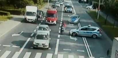 Tak policja ściga motocyklistę WIDEO