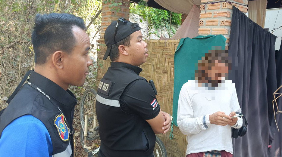 46-letni Michał G., został aresztowany przez policję turystyczną na Koh Pha Ngan 23 marca 2024 r.