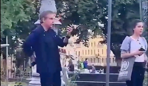 Americký herec Ben Stiller navštívil Poľsko a Ukrajinu.