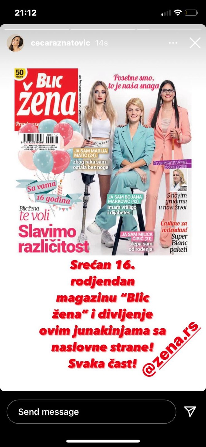 Slavne dame čestitale su Blic Ženi rođendan