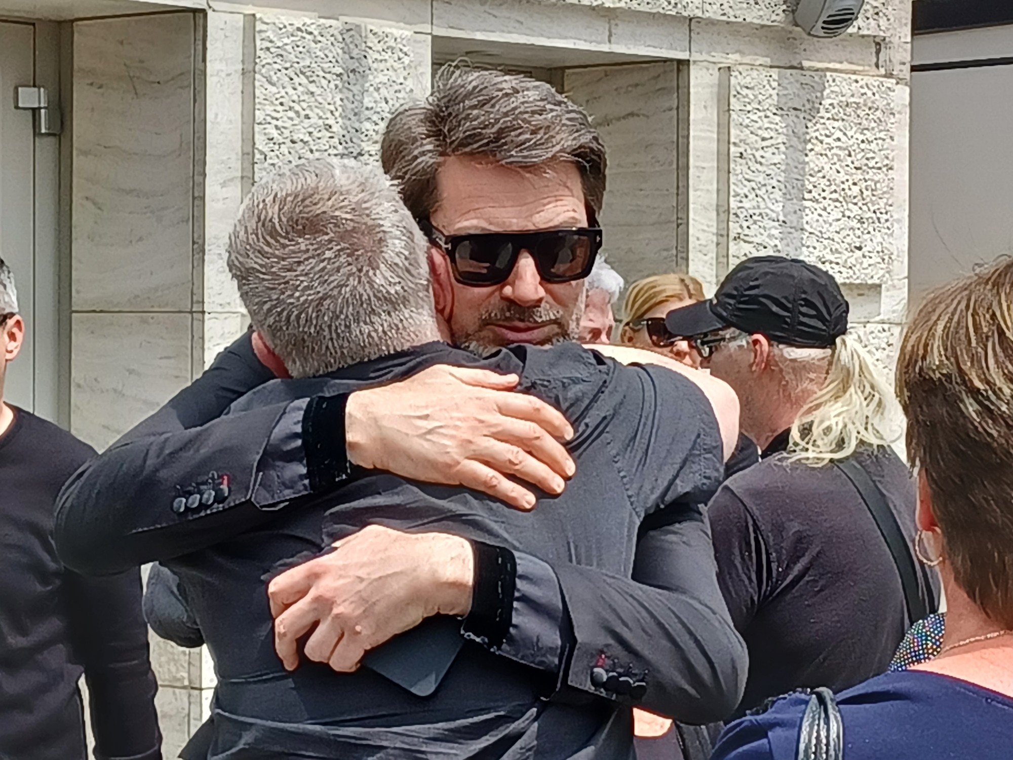 Posledná rozlúčka s hercom Danom Heribanom - herec Marek Majeský.