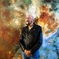 PASADENA - CA - NOVEMBER 11, 2014 - Astrophysicist Kip Thorne photograph in front of a stellar mural