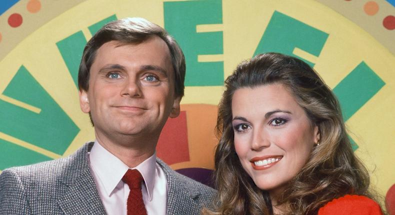 Pat Sajak began hosting Wheel of Fortune in 1981, and Vanna White joined in 1982.Herb Ball/NBCU Photo Bank/Getty Images