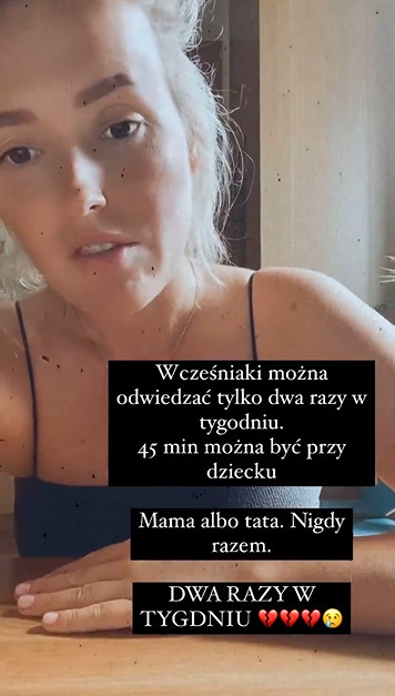 Olga Frycz wyraziła podziw dla rodziców wcześniaków, którzy w pandemii mogą odwiedzać swoje dzieci jedynie dwa razy w tygodniu 