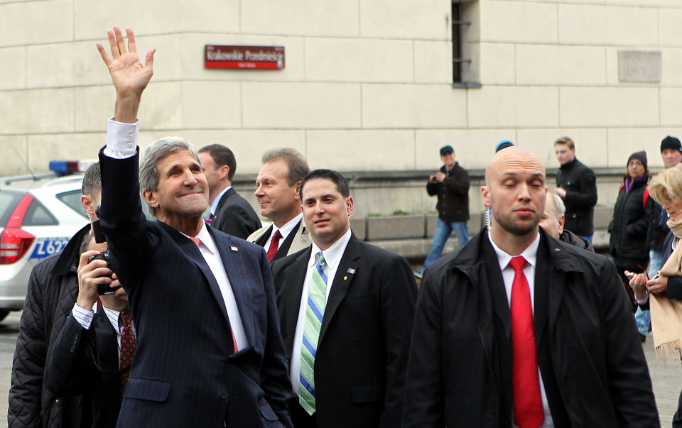 John Kerry spacerował po Warszawie