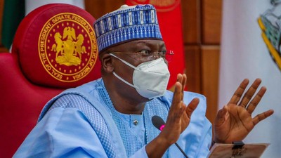 Senate President, Ahmad Lawan, won't contest for the top seat in the 10th National Assembly [Tope Brown]