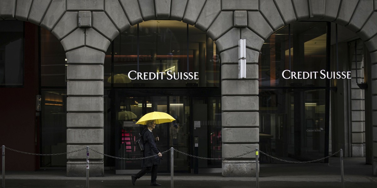 Placówka banku Credit Suisse w Zurychu. Szwajcaria, 24 marca 2023 r.