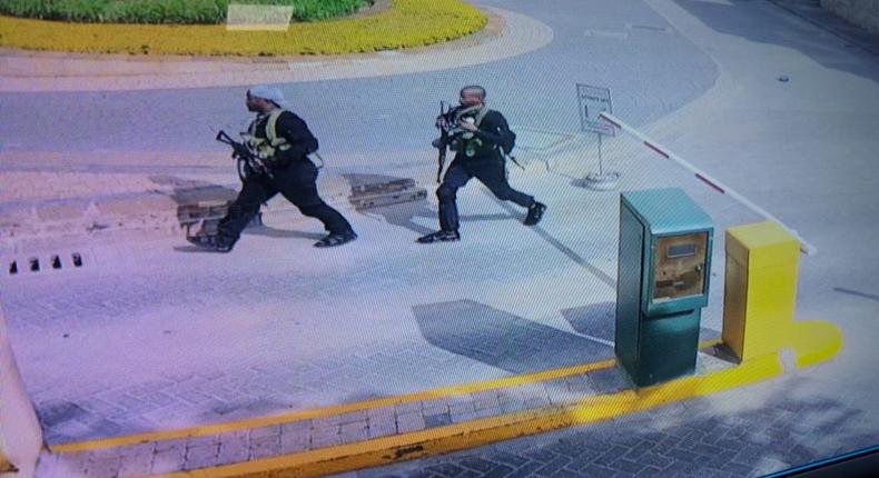 Photos of two of the attackers during the attack on Dusit hotel