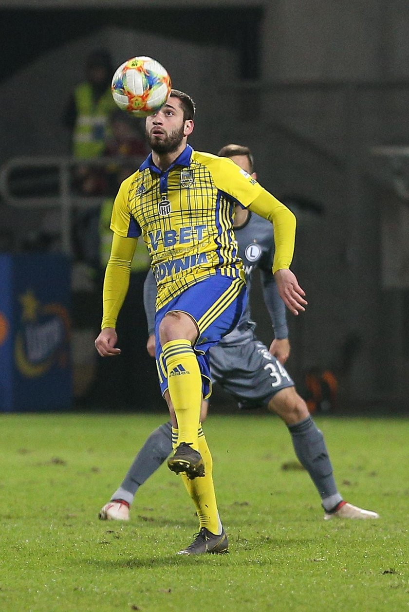 Pilka nozna. Ekstraklasa. Arka Gdynia - Wisla Krakow. 26.11.2018