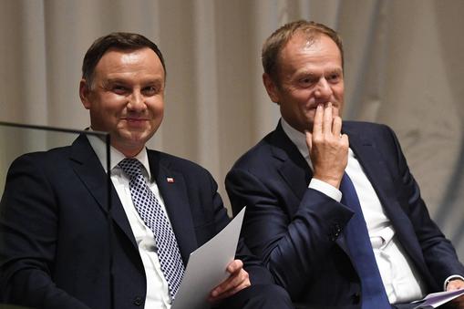 Andrzej Duda i Donald Tusk. 