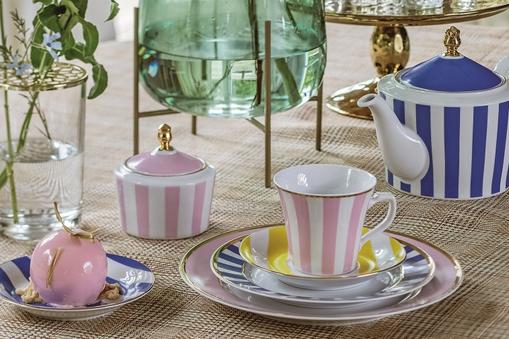 Atmosferę we wnętrzu tworzą detale i dodatki. Porcelana Stripes La Mania Home