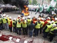 KATOWICE PROTEST GÓRNICZYCH ZWIĄZKÓW ZAWODOWYCH (manifestacja górniczych związkowców)